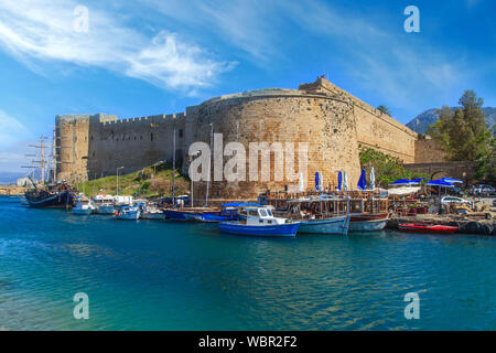 Burg von Paphos auf Zypern Stockfoto