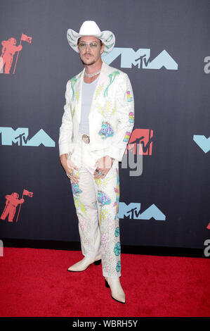 Newark, USA. 27 Aug, 2019. Diplo (Thomas Wesley Pentz) betreut die 2019 MTV Video Music Video Awards im Prudential Center in Newark, NJ: SOPA Images Limited/Alamy Leben Nachrichten gehalten Stockfoto