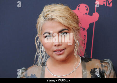 Newark, USA. 26 Aug, 2019. Hayley Kiyoko besucht die 2019 MTV Video Music Video Awards im Prudential Center in Newark, NJ: SOPA Images Limited/Alamy Leben Nachrichten gehalten Stockfoto