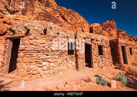 Die Kabinen, Valley of Fire State Park, Nevada, USA Stockfoto