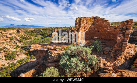 Turm Nummer Ruinen, Hovenweep National Monument, Utah USA Stockfoto