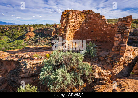 Turm Nummer Ruinen, Hovenweep National Monument, Utah USA Stockfoto