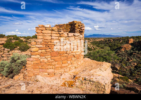 Turm Nummer Ruinen, Hovenweep National Monument, Utah USA Stockfoto