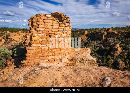 Turm Nummer Ruinen, Hovenweep National Monument, Utah USA Stockfoto