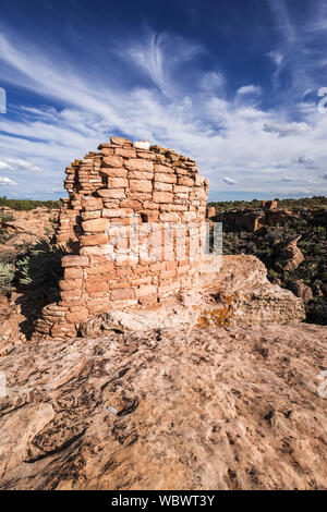 Turm Nummer Ruinen, Hovenweep National Monument, Utah USA Stockfoto
