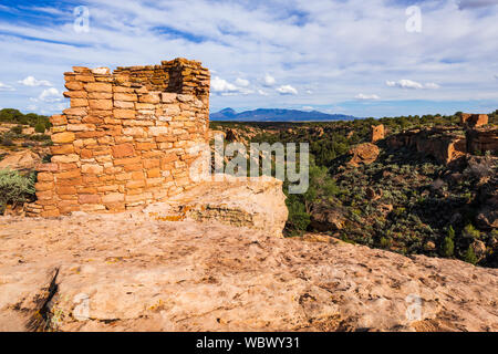 Turm Nummer Ruinen, Hovenweep National Monument, Utah USA Stockfoto