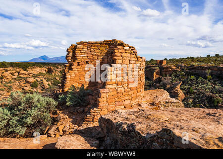 Turm Nummer Ruinen, Hovenweep National Monument, Utah USA Stockfoto