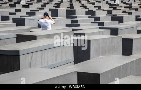 Denkmal für die ermordeten Juden Europas, Berlin, Stockfoto