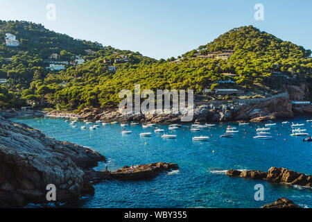 Landschaft an der Küste mutig (Costa Brava) in Girona (Katalonien, Spanien) Stockfoto