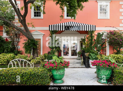 A Mano luxus Geschenke Shop, Naples, Florida, USA. Stockfoto