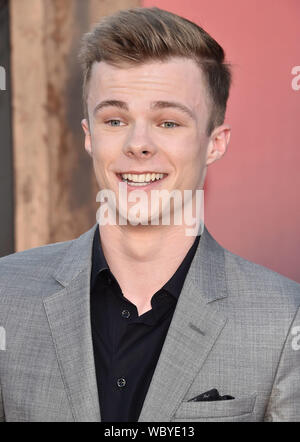 WESTWOOD, CA - 26. August: Nicholas Hamilton besucht die Premiere von Warner Bros. Pictures' "Es Kapitel Zwei im Regency Dorf Theater am 26. August 2019 in Westwood, Kalifornien. Stockfoto