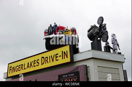 Fingerseen Drive-In in Auburn NY Stockfoto