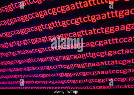 DNA-Sequenzierung. Abstract background-genomischen Sequenz. Stockfoto