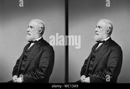 Robert E. Lee (1807-70), Amerikanischer und Confederate Soldier, Kommandeur der Confederate States Army während des Amerikanischen Bürgerkrieg 1862-65, halbe Länge sitzt Portrait, Brady-Handy Sammlung, 1860 Stockfoto