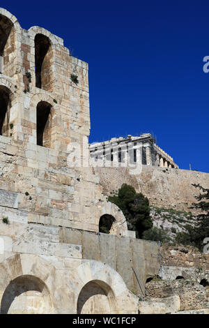 Odeon des Herodes Atticus, Athen Stockfoto