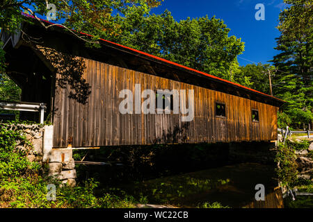 Waterloo Covered Bridge Warner, New Hampshire, USA Stockfoto