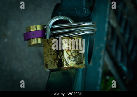 Paris je t'aime Stockfoto