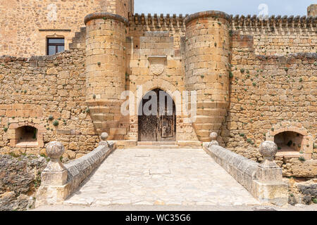 Mittelalterliche Burg Pedraza, Segovia, Spanien Stockfoto