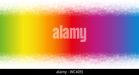 Regenbogen farbigen Hintergrund, lustig bunte Schaumbad Muster. Spektralfarben, Querformat. Stockfoto