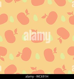 Apple Flachbildschirm illustration Vektor nahtlose Muster Stock Vektor