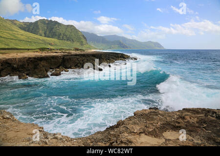 Kaena Point SP, Oahu, Hawaii Stockfoto