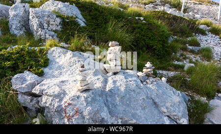 Felstürme in Berge Biokovo, Makarska, Kroatien Stockfoto