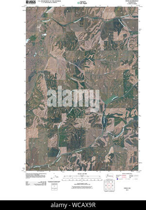 USGS Topo Karte Staat Washington WA Ewan 20110401 TM Wiederherstellung Stockfoto