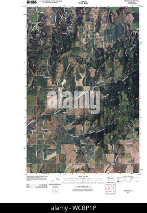 USGS Topo Karte Staat Washington WA Freeman 20110401 TM Wiederherstellung Stockfoto