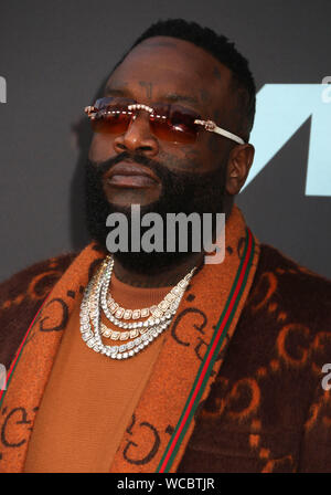 August 26, 2019, Newark, New York, USA: Rick Ross besucht die 2019 MTV VMAs roten Teppich Ankünfte im Prudential Center statt. (Bild: © Nancy Kaszerman/ZUMA Draht) Stockfoto