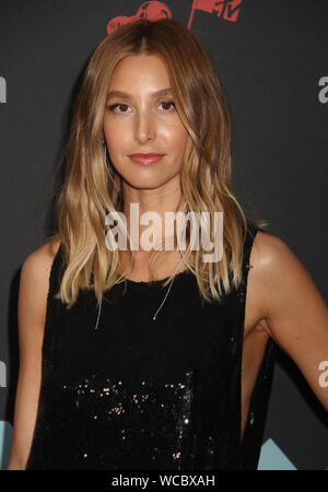 August 26, 2019, Newark, New York, USA: TV-Persönlichkeit WHITNEY PORT besucht die 2019 MTV VMAs roten Teppich Ankünfte im Prudential Center statt. (Bild: © Nancy Kaszerman/ZUMA Draht) Stockfoto