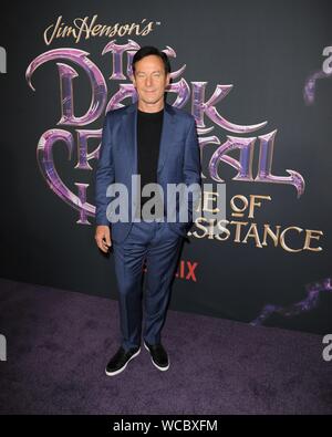 Astoria Queens, NY, USA. 27 Aug, 2019. Jason Isaacs bei der Ankunft für den Dunklen Kristall: ALTER DER WIDERSTAND Premiere, Museum des bewegten Bildes, Astoria Queens, NY, 27. August 2019. Credit: John Paul Melendez/Everett Collection/Alamy leben Nachrichten Stockfoto