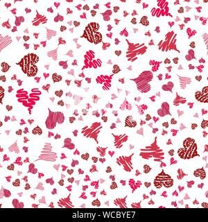 Nahtlose modernen grunge Herz Hand gezeichnet, tolles Design für irgendwelche Zwecke. Hand gezeichnet Rot doodle grunge Herzens. Modernes rotes vektor design. Nahtlose Stock Vektor