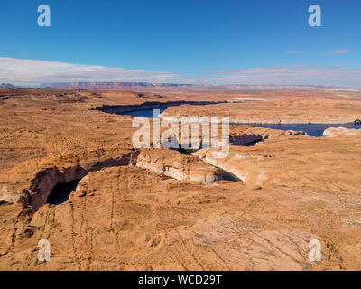 Luftaufnahme des Lake Powell in Glen Canyon National Park Stockfoto