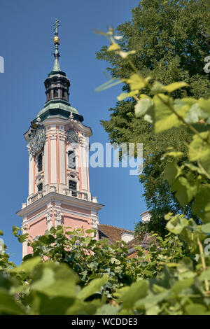 Basilika / Wallfahrtskirche Birnau am Bodensee in Uhldingen, Deutschland Stockfoto