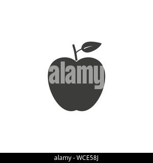 Apple, Obst Symbol. Vector Illustration, flache Bauform. Stock Vektor