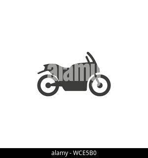 Motorrad, Verkehr Symbol. Vector Illustration, flache Bauform. Stock Vektor