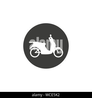 Motorrad, Motorrad-Symbol. Vector Illustration, flache Bauform. Stock Vektor