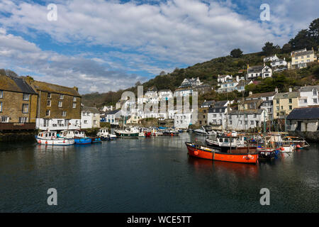 Polperro; Hafen; Cornwall; UK Stockfoto