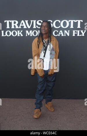 Santa Monica, Ca. 27 Aug, 2019. Oktane, bei Travis Scott: 'Look Mom Ich kann fliegen" Los Angeles Premiere auf der Barker Hangar in Santa Monica, Kalifornien am 27. August 2019. Credit: Faye Sadou/Medien Punch/Alamy leben Nachrichten Stockfoto