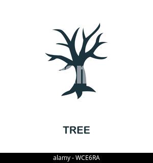 Baum Vektor Symbol. Kreative Zeichen vom Baum icons Collection. Gefüllte flache Baum Symbol für Computer und mobile Stock Vektor