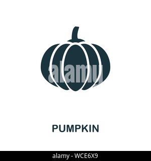 Kürbis vektor Symbol. Kreative Zeichen vom Kürbis icons Collection. Gefüllte flache Kürbis Symbol für Computer und mobile Stock Vektor