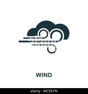 Wind vector Symbol. Kreative Zeichen vom Wind icons Collection. Gefüllte flache Wind Symbol für Computer und mobile Stock Vektor