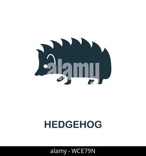 Hedgehog vektor Symbol. Kreative Zeichen von Hedgehog icons Collection. Gefüllte flache Hedgehog Symbol für Computer und mobile Stock Vektor