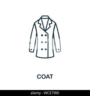 Mantel vektor Symbol. Kreative Zeichen vom Mantel icons Collection. Gefüllten flachen Mantel Symbol für Computer und mobile Stock Vektor
