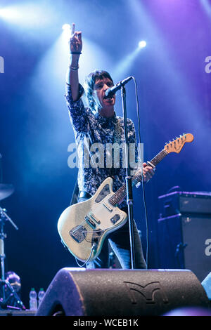 2019, August 23 Turin, Italien, Johnny Marr, einem der Smiths band, führt live Stockfoto