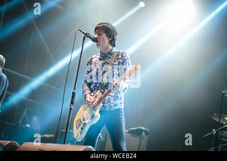 2019, August 23 Turin, Italien, Johnny Marr, einem der Smiths band, führt live Stockfoto