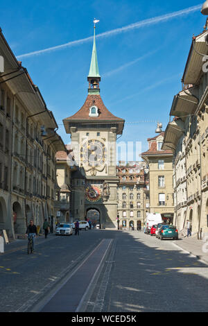 Zytglogge, mechanische Uhr und Turm. Bern, Schweiz Stockfoto