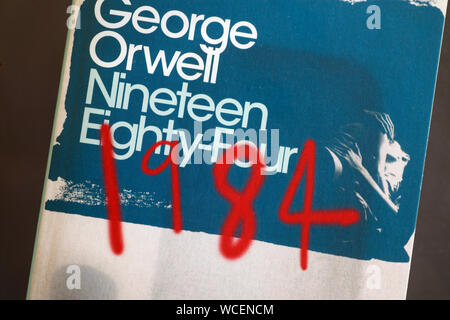 George Orwells Buch 1984. Stockfoto