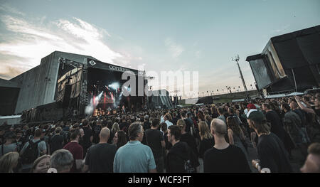 Kopenhagen, Dänemark. 19., Juni 2019. Enthusiastisch heavy metal fans und Festivalbesucher teilnehmen, eine weitere Ausgabe der beliebten Metal Festival Copenhell in Kopenhagen. (Foto: Gonzales Foto - Nikolaj Bransholm). Stockfoto