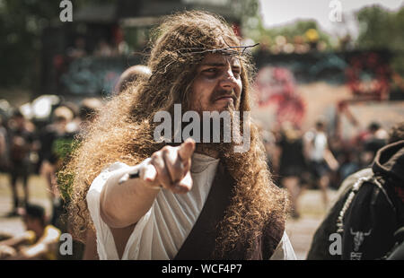 Kopenhagen, Dänemark. 20. Juni, 2019. Enthusiastisch heavy metal fans und Festivalbesucher teilnehmen, eine weitere Ausgabe der beliebten Metal Festival Copenhell in Kopenhagen. (Foto: Gonzales Foto - Nikolaj Bransholm). Stockfoto